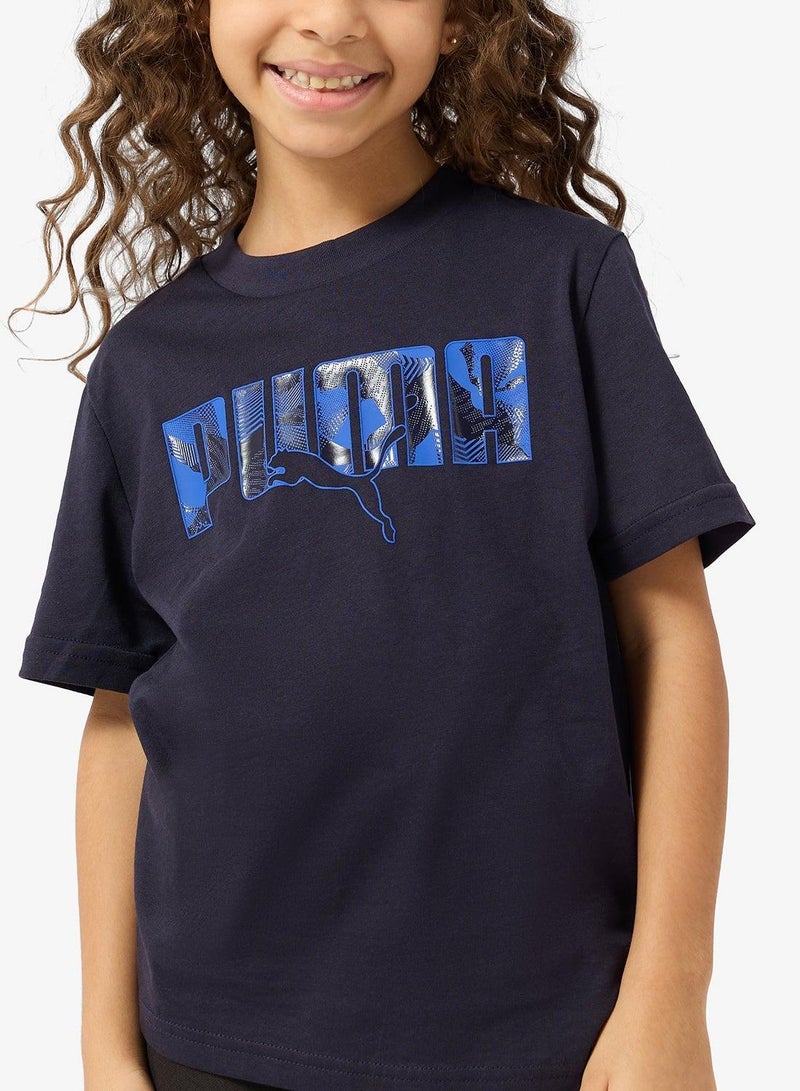 بوما تيشيرت قصة مختبر الشعار الأساسي للشباب - Image 4