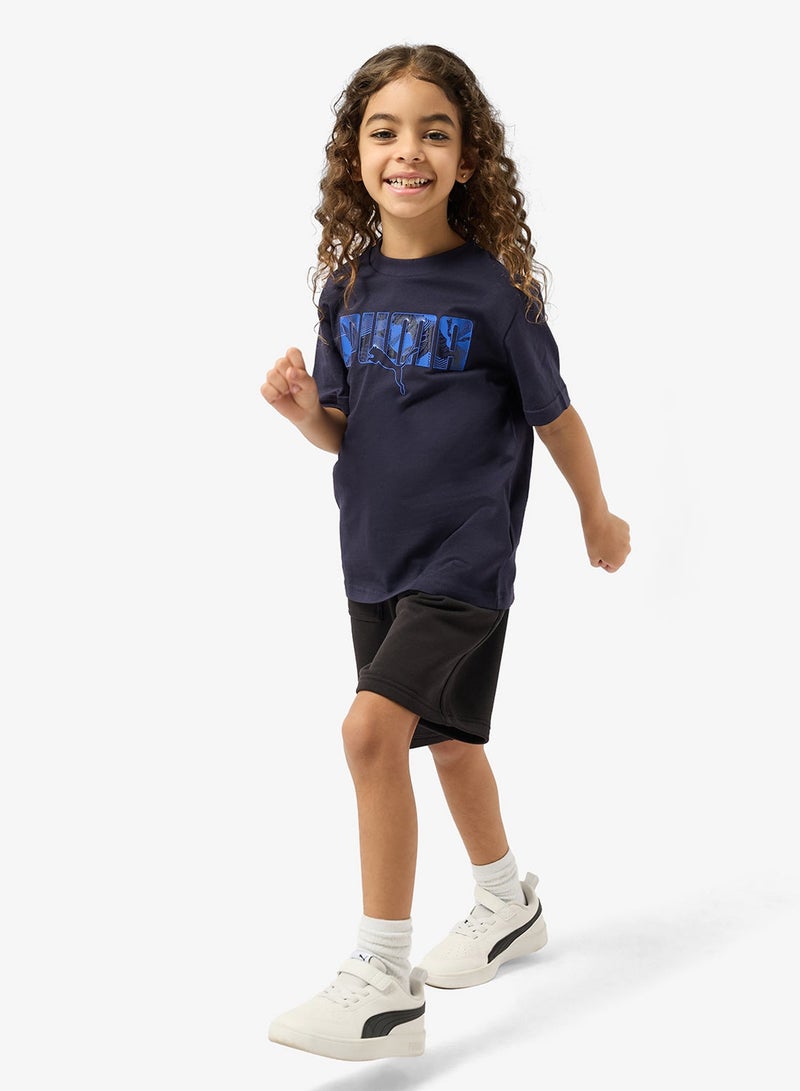 بوما تيشيرت قصة مختبر الشعار الأساسي للشباب - Image 4