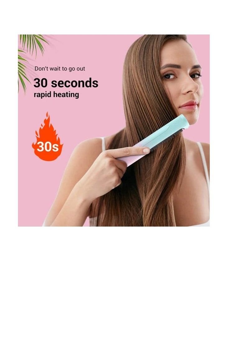 BAIG Cordless Electric Hair Straightener, Hair Straightening Brush, Fast Heating Comb, USB Charging, Hair Dryer Curling, Hair Styling - Image 5