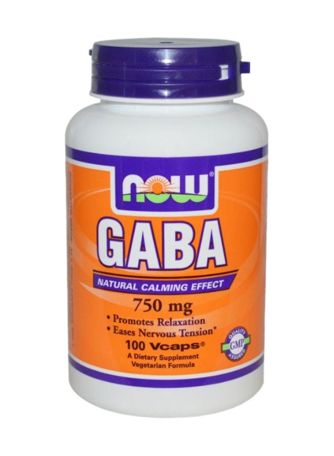 now GABA 750 mg Capsules 100's - Image 1