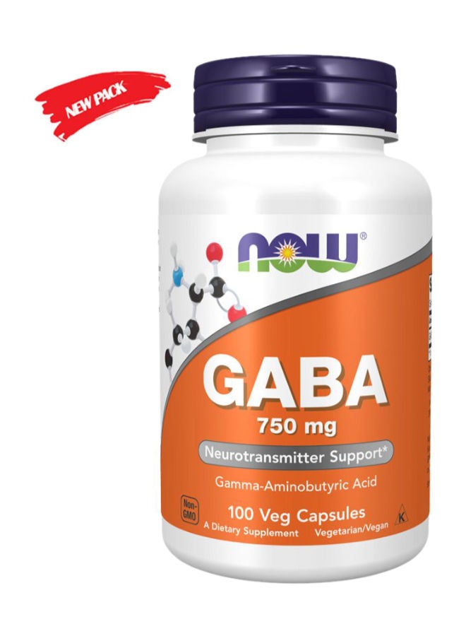 now GABA 750 mg Capsules 100's - Image 2