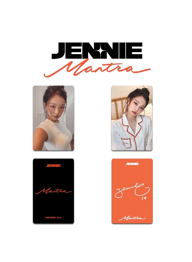 NIBEMINENT 2 Pcs Kpop JENNIE SOLO MANTRA MCD Lomo Cards Card For Fans Collection Gifts - Image 1
