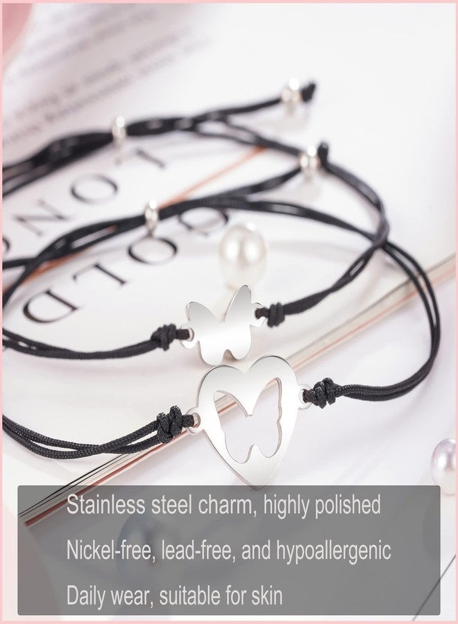 Tarsus Mother Daughter Gift Bracelets, Mothers Day Gifts Mom Gifts from Daughter Butterfly Bracelet Matching Christmas Valentines Day Jewelry Gifts for Mom Daughter - Image 3
