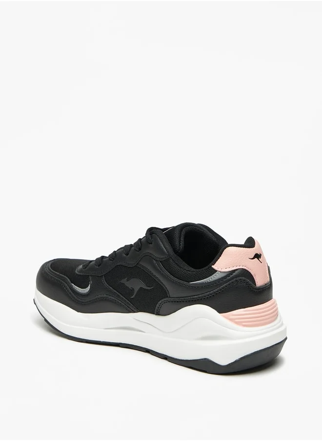 كانغاروس Women's Panelled Lace-Up Sports Shoes