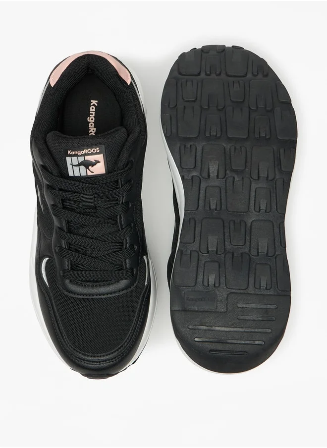 كانغاروس Women's Panelled Lace-Up Sports Shoes