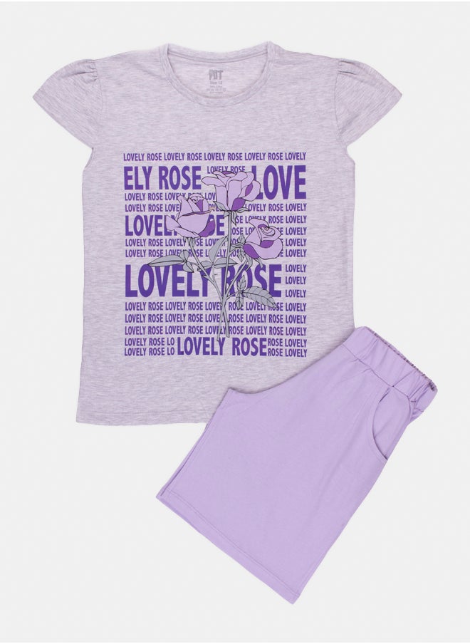 بابيلون بيجاما بناتى Love Rose 