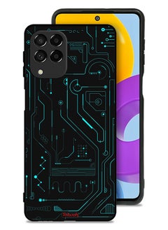 Samsung Galaxy M53 Protective Case Cover Digital Art Circuits Minimalism Multiple Display