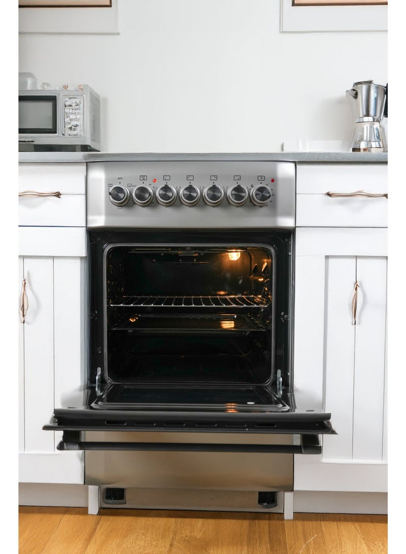 General Goldin 50x55cm 4 Burner Electric Cooking Ranger, Total Safety, Oven Grill, Up& down Heating, Auto Burner, Inside Oven Light, Timer, High Quality - Image 5