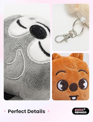 Swico Remado Keychains Cute Cartoon Animal Keyring Car Key Pendant Women Backpack Handbag Wallet Pendants Decoration - Image 3