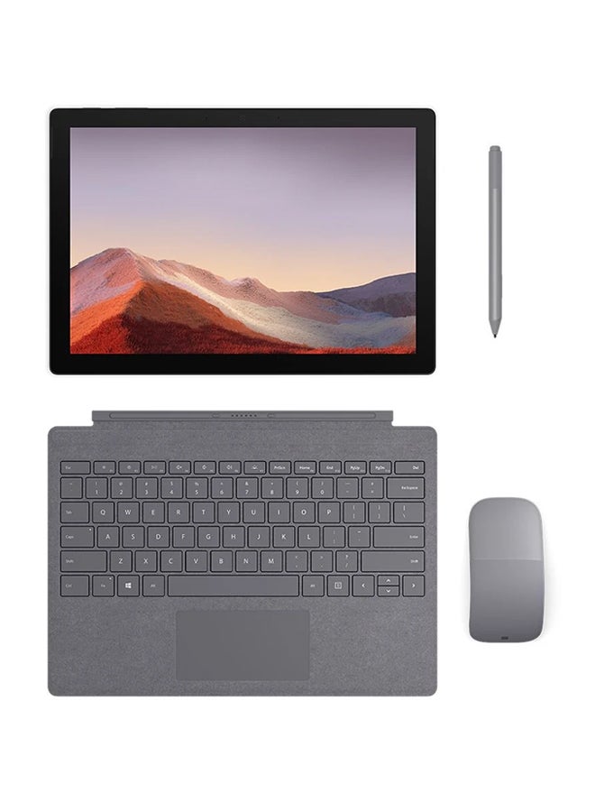 مايكروسوفت لابتوب سيرفيس برو 7 مزود بشاشة مقاس 12.3 بوصة ومعالج كور i7-‏1065G7 وذاكرة رام سعة 16 جيجابايت ومحرك أقراص SSD سعة 256 جيجابايت وبطاقة رسومات إنتل أيريس بلس أسود - Image 1