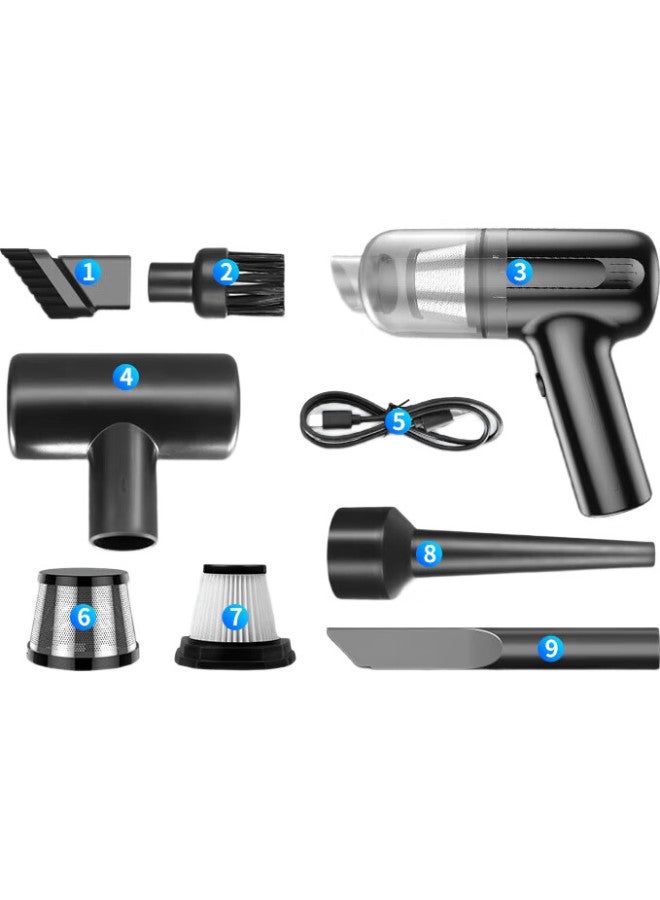 Mryc Computer Vacuum Cleaner, Desktop And Car Handheld Main Unit, Keyboard And Case Cleaner, Laptop And Desktop Dust Removal Cleaning Kit, Suction And Blowing Integrated Dust Removal Machine, Small Wireless Portable - Image 3