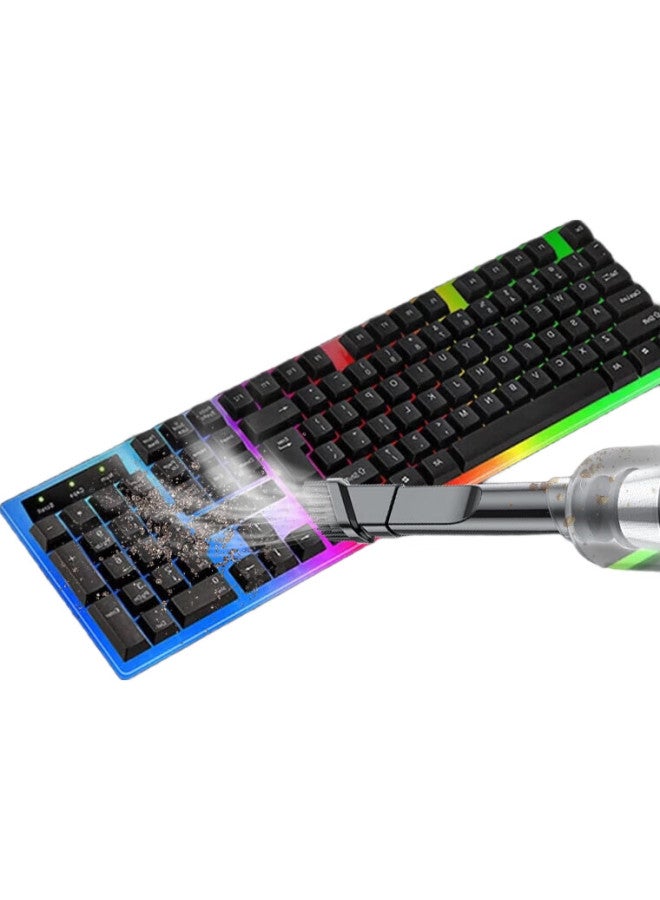 Mryc Computer Vacuum Cleaner, Desktop And Car Handheld Main Unit, Keyboard And Case Cleaner, Laptop And Desktop Dust Removal Cleaning Kit, Suction And Blowing Integrated Dust Removal Machine, Small Wireless Portable - Image 1