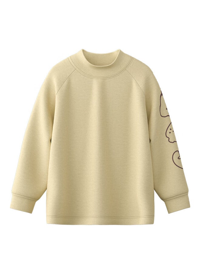 Papaautumn New Children's Base Layer Long Sleeve T-shirt Uni Moisture-wicking Breathable Top Purple 140