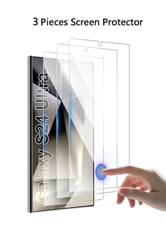 X-level Samsung Galaxy S24 Ultra Screen Protector Tempered Glass, Support Fingerprint Unlocking,  9H Hardness Anti-Scratch Anti-Fingerprint Bubble-Free Touch Sensitivity Tempered Film  - Image 1