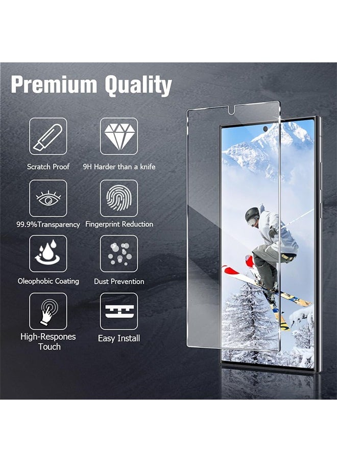 X-level Samsung Galaxy S24 Ultra Screen Protector Tempered Glass, Support Fingerprint Unlocking,  9H Hardness Anti-Scratch Anti-Fingerprint Bubble-Free Touch Sensitivity Tempered Film  - Image 3