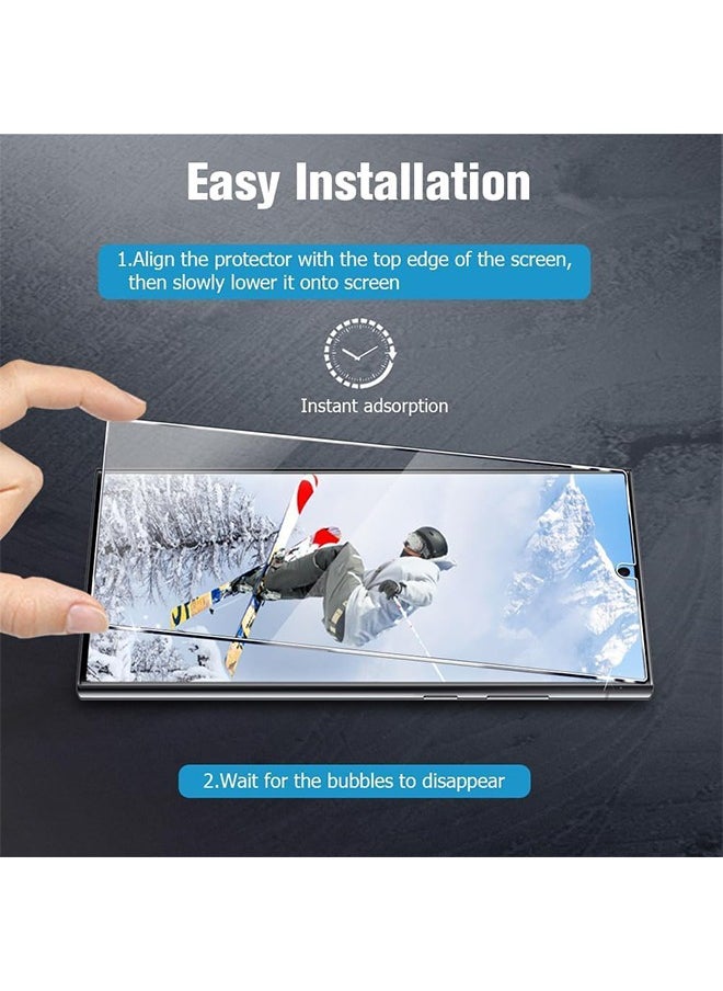 X-level Samsung Galaxy S24 Ultra Screen Protector Tempered Glass, Support Fingerprint Unlocking,  9H Hardness Anti-Scratch Anti-Fingerprint Bubble-Free Touch Sensitivity Tempered Film  - Image 5