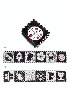 Black and White Baby Book, High Contrast Baby Toys for Newborn Black and White Books for Babies Black and White Baby Toys 0-3 Months Tummy Time Toys for Babies 0-6 Months Baby Cloth Books