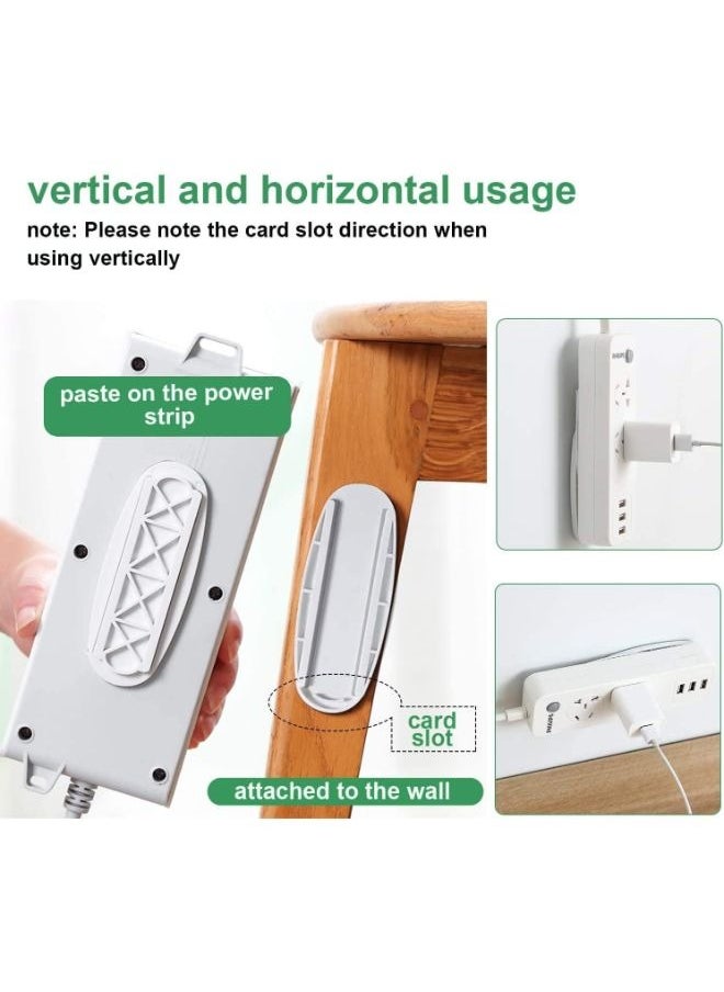 Generic - 5 Pack Self Adhesive Power Strip Holder Simplest Bracket Stand for Power Strips Cable Organizers - Image 1