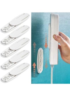 Generic 5 Pack Self Adhesive Power Strip Holder Simplest Bracket Stand for Power Strips Cable Organizers  - Image 1