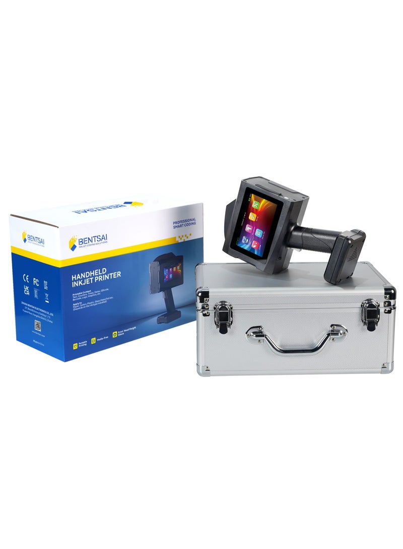 Bentsai B45 Dual-Head Portable Handheld Inkjet Printer, 46mm Print Height, Conveyor Auto Coding, for QR Codes and Barcodes on Cartons and Pallets - Image 3