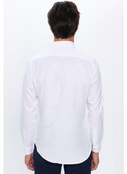 Tudors Slim Fit White Men's Shirt  - Image 5
