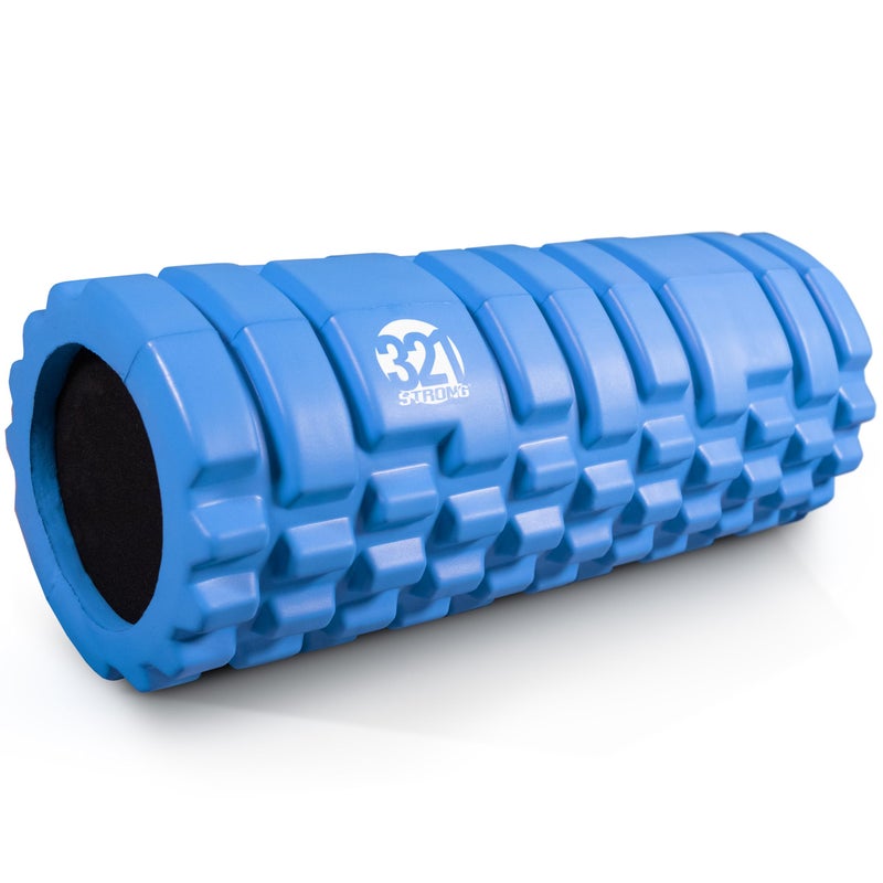 321 Strong Foam Roller - Medium Density Deep Tissue Massager for Muscle Massage and Myofascial Trigger Point Release, with 4K eBook - Blue - Image 1