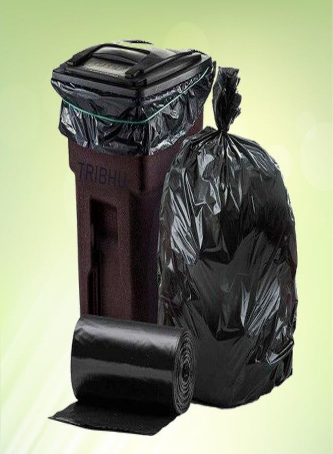 Shrustam Black Garbage Bags For Dustbin, 36X48 Inches (JUMBO),10 Piece Per Roll (Pack of 2) 20 pcs, and Dustbin Covers for Daily Wet and Dry Wastea - Image 2