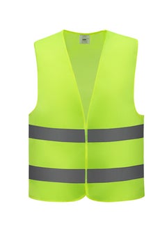 LAWAZIM High Visibility Safety Vest - 120g- Breathable Unisex Workwear with Reflective Stripes - for Construction Roadside Security Work Traffic Control Cycling Jogging and Outdoor Activities  - Image 1