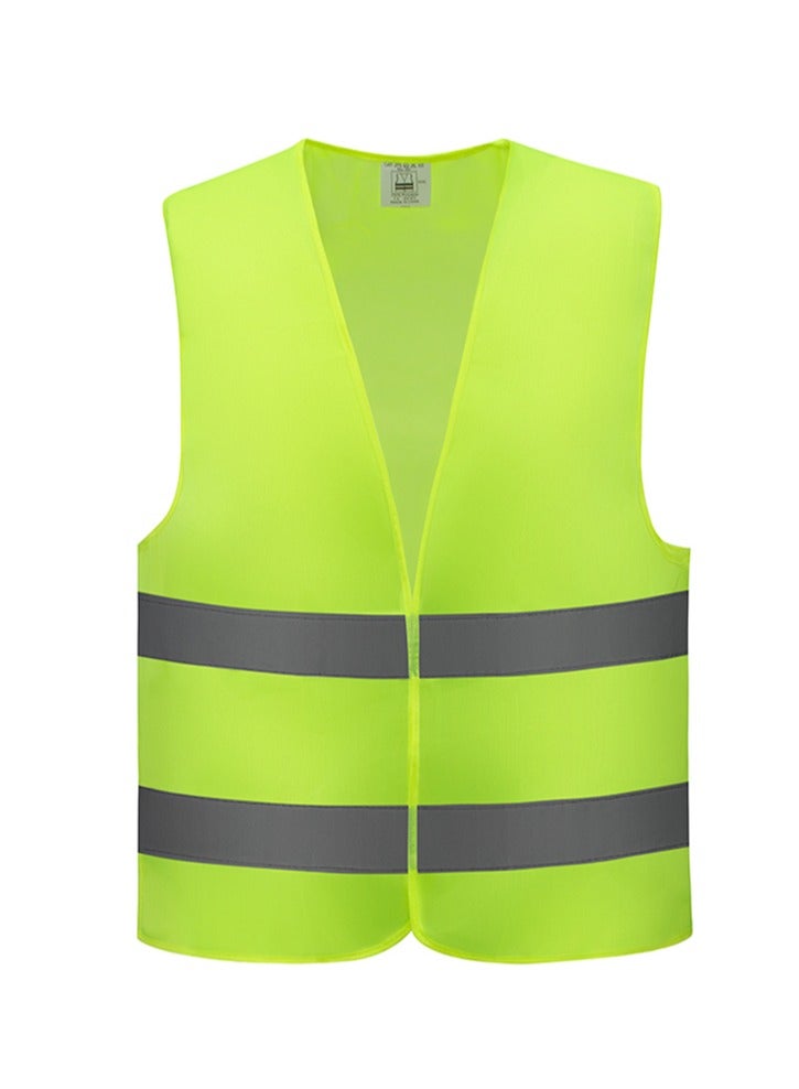 LAWAZIM High Visibility Safety Vest - 120g- Breathable Unisex Workwear with Reflective Stripes - for Construction Roadside Security Work Traffic Control Cycling Jogging and Outdoor Activities - Image 1