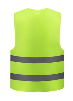 LAWAZIM High Visibility Safety Vest - 120g- Breathable Unisex Workwear with Reflective Stripes - for Construction Roadside Security Work Traffic Control Cycling Jogging and Outdoor Activities  - Image 2