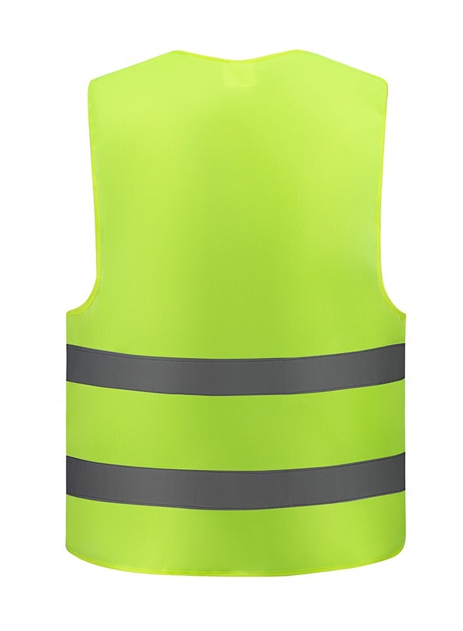 LAWAZIM High Visibility Safety Vest - 120g- Breathable Unisex Workwear with Reflective Stripes - for Construction Roadside Security Work Traffic Control Cycling Jogging and Outdoor Activities - Image 2