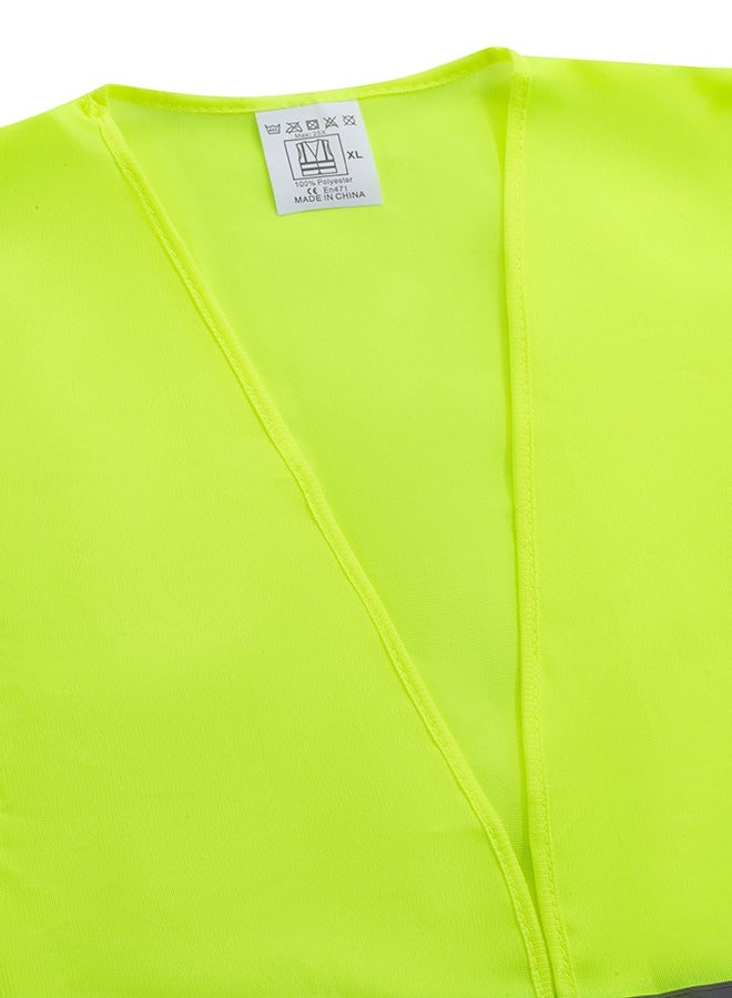 LAWAZIM High Visibility Safety Vest - 120g- Breathable Unisex Workwear with Reflective Stripes - for Construction Roadside Security Work Traffic Control Cycling Jogging and Outdoor Activities - Image 3
