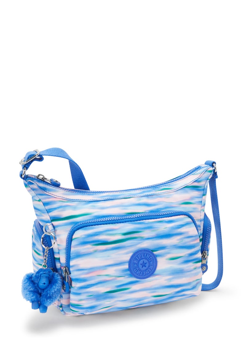 kipling Gabb S Medium Crossbody Bag with Adjustable Straps Diluted Blue-I6607TX9  - Image 5
