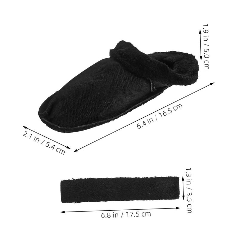 Warm Fuzzy Lined Insoles For Women 2 Pairs Washable Winter Slipper Replacement - Image 3
