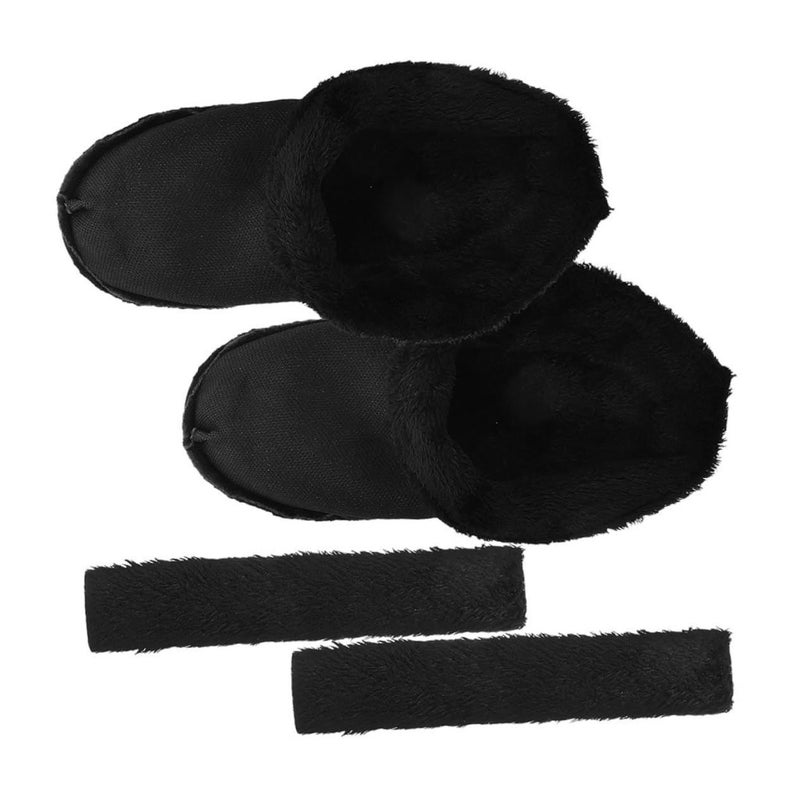 Warm Fuzzy Lined Insoles For Women 2 Pairs Washable Winter Slipper Replacement - Image 2