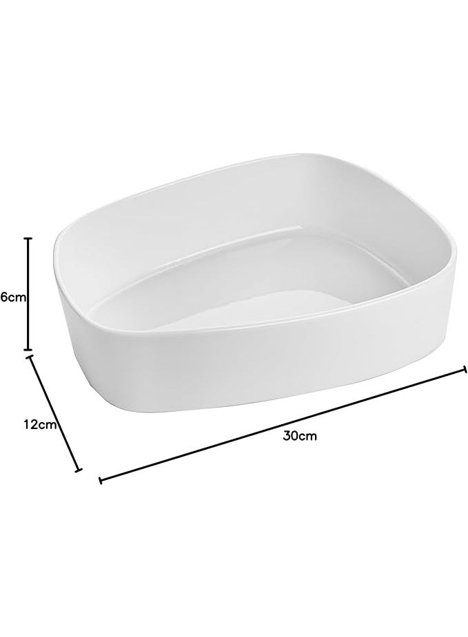 Porcelain casserole dish, oven safe, dishwasher safe, high heat resistant, 1 piece - Image 2
