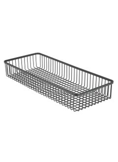 sulfar MS Kitchen Cabinet Drawer Organizer Tray - Storage Basket for Cutlery, Serving Spoons, Cooking Utensils, Gadgets (Pack of 1) Black  - Image 1