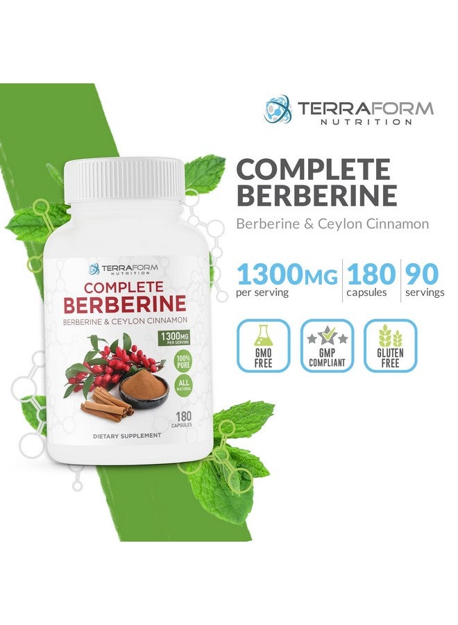 TerraForm Nutrition مكمل تيرا فورم للتغذية مع البربرين والقرفة السيلانية - 180 كبسولة - Image 2