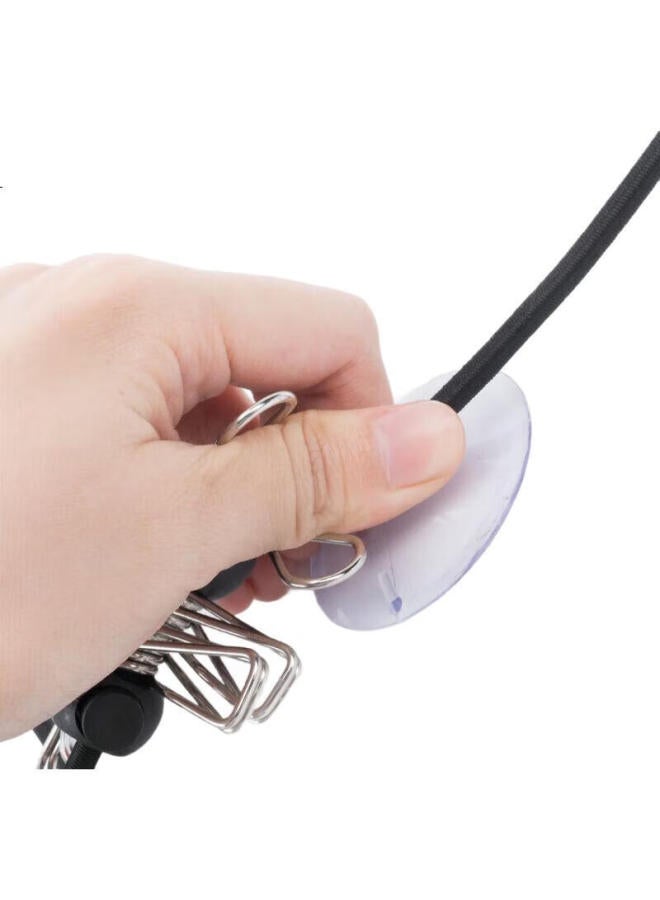 Pack All Travel Clothesline With Suction Cups, Includes Fixed Iron Clips, Business Hangers For Trips, 180Cm - Image 1