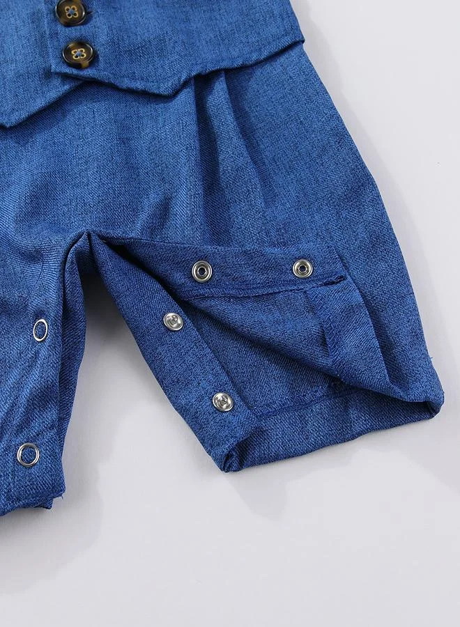 بيبي كلو Elegant Bowtie Suit Romper for Baby Boys