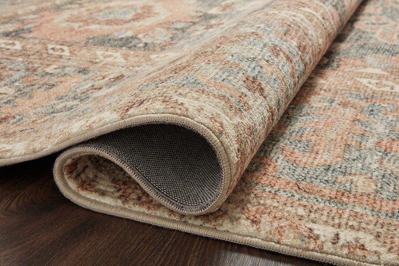 Loloi Margot Collection MAT-03 Ocean/Spice 5'-0" x 7'-6" Area Rug feat. CloudPile, No-Shed Easy Clean Large Patterned Area Rug for Living Room, Bedroom, Dining Area - Image 5