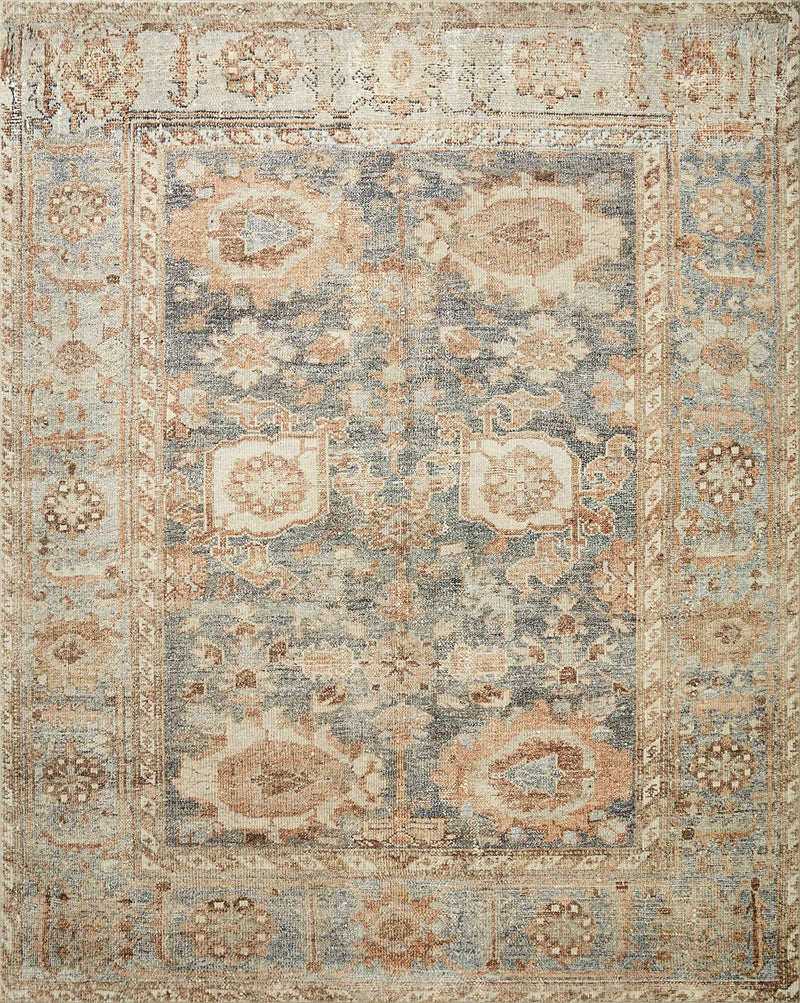 Loloi Margot Collection MAT-03 Ocean/Spice 5'-0" x 7'-6" Area Rug feat. CloudPile, No-Shed Easy Clean Large Patterned Area Rug for Living Room, Bedroom, Dining Area - Image 2