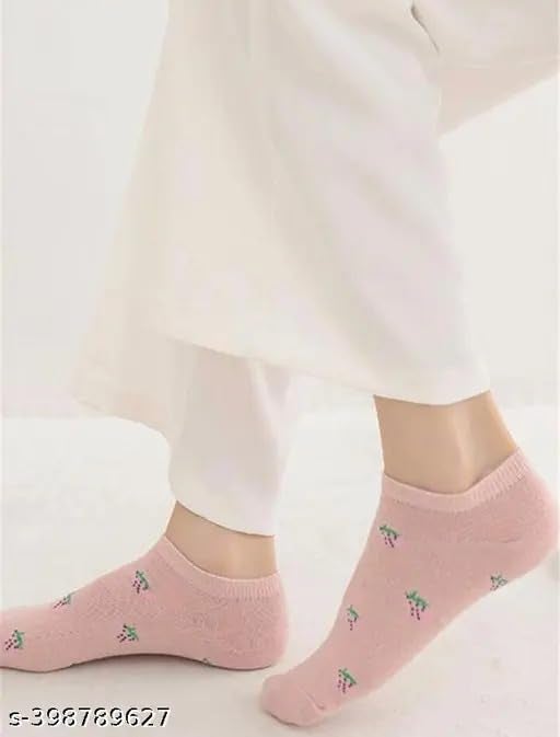 NEOBABY Women's Ankle Socks for Casual & Sports Multicolor Odour Free Fancy Multi design Socks (Pack of 10 Pairs) - Image 3