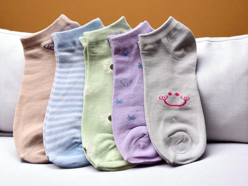 NEOBABY Women's Ankle Socks for Casual & Sports Multicolor Odour Free Fancy Multi design Socks (Pack of 10 Pairs) - Image 5