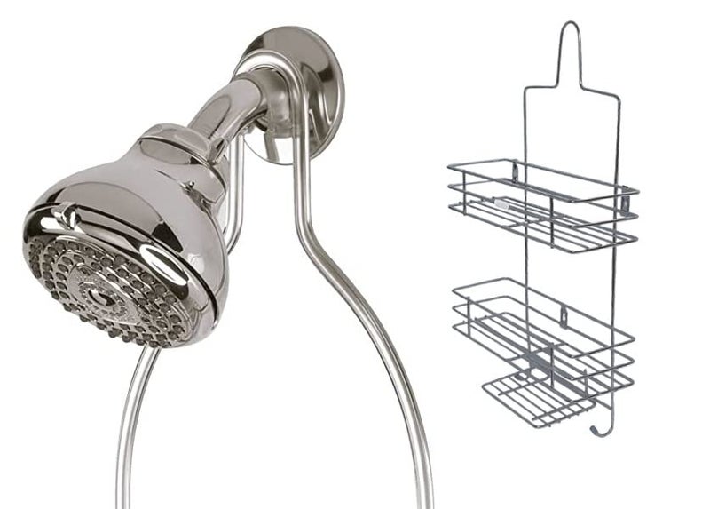 HaRvic Stainless Steel Multipurpose Hanging Shower Caddy 3 Layer Holder Kitchen & Bathroom Organizer Shower Caddies Holder for Shampoo Conditioner and Soap Holder Stand with Hook Pack of 1 - Image 5