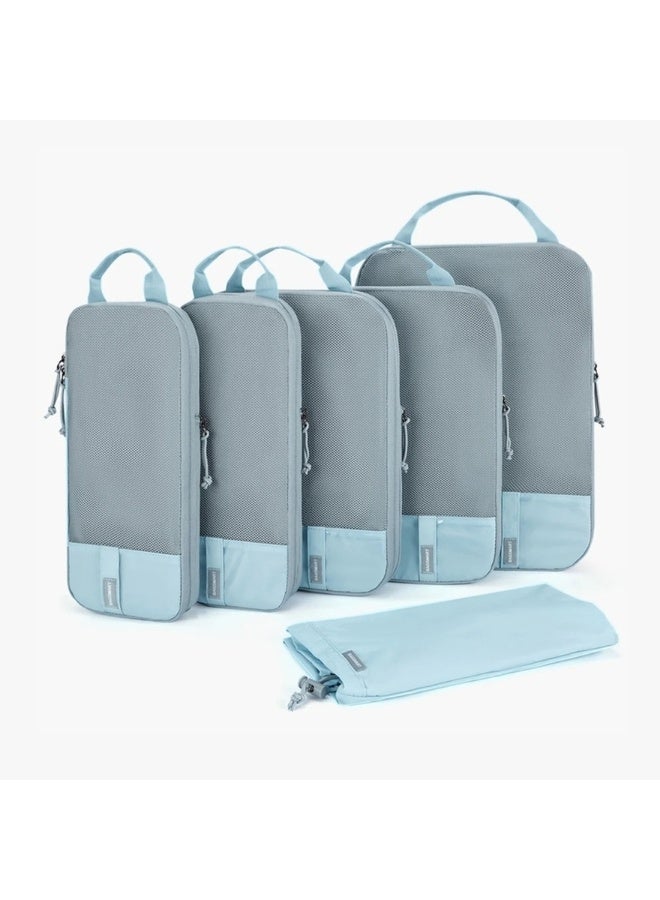 BAGSMART Light Blue Compression Packing Cubes - Image 1