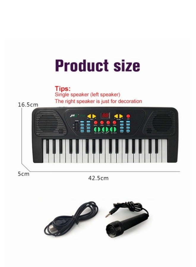 MIXDE 37 Key Piano Keyboard with Microphone for Kids Musical Toys for 3 4 5 6 Year Old kids  USB charging Piano Portable Music Keyboard Electronic Educational Learning Toy for Boys Girls Birthday Gifts - Image 3