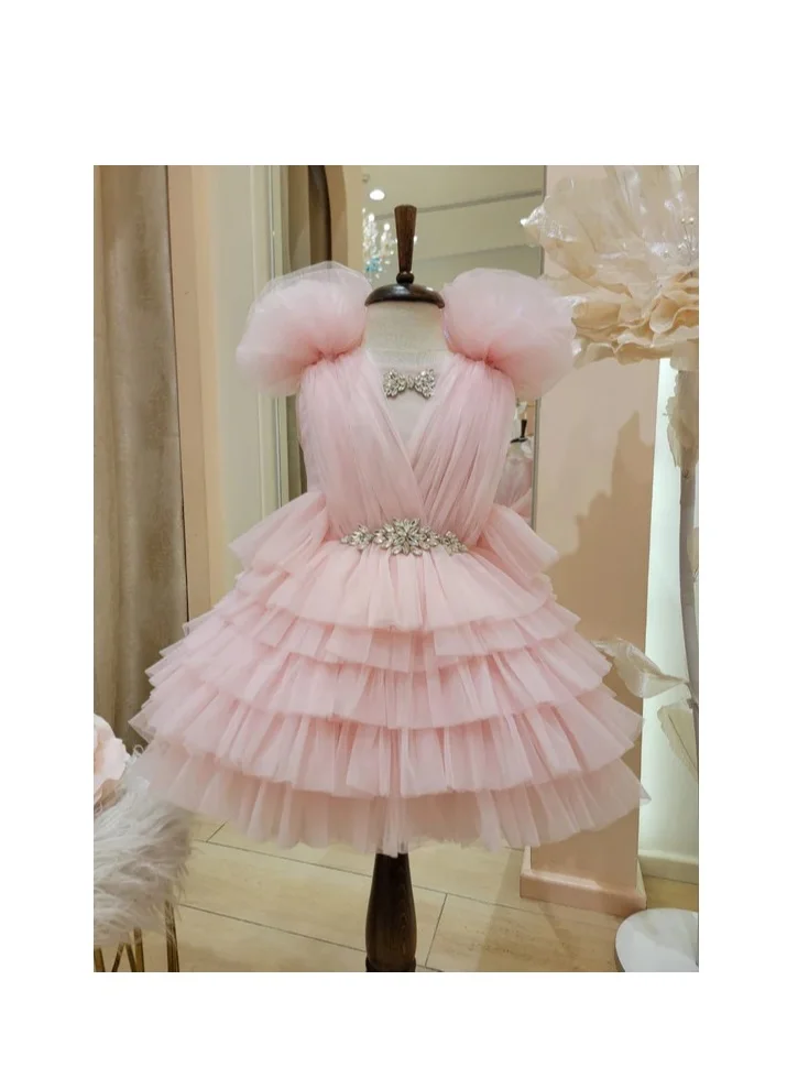 VIA BAMBINO "Demi Girls' Party Dress | OZL 202507 - Elegant Formal Dress for Special Occasions, Weddings, and Birthdays"