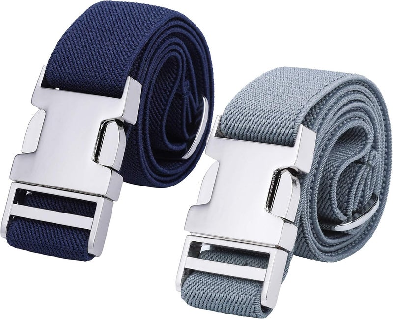 Kajeer Boy Kids Belt,Elastic Belts Easy Clasp Adjustable Child Zinc Alloy Buckle Youth Belt for Boys Girls(2 PCS) - Image 1