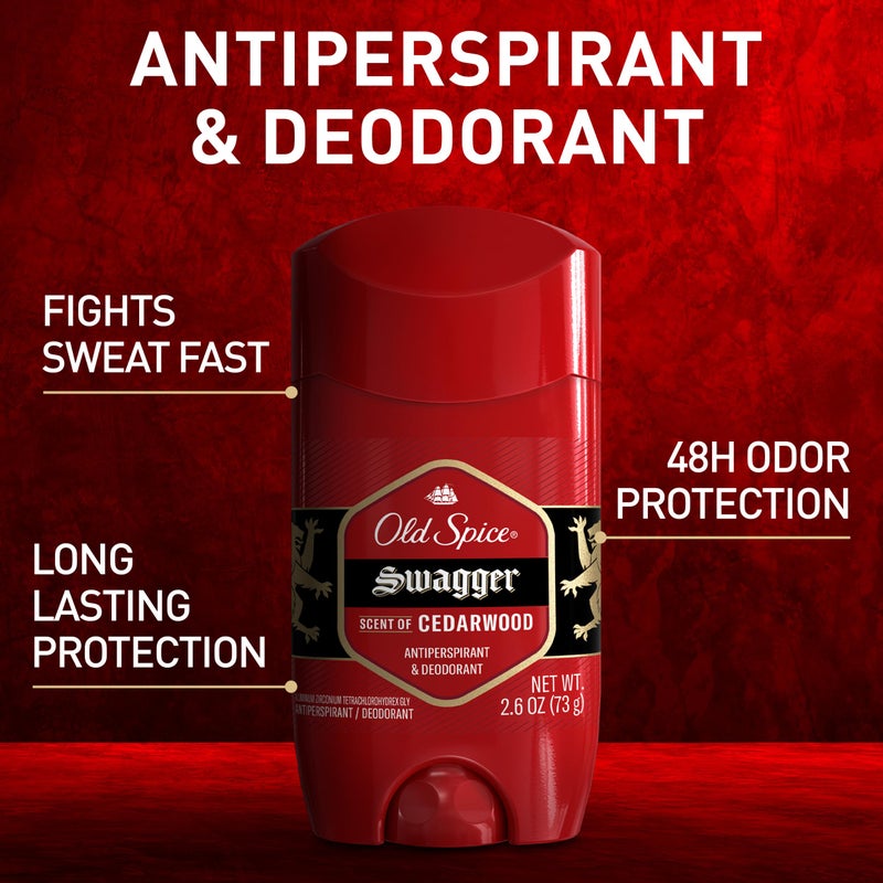 Old Spice Red Zone Collection Invisible Solid Men's Anti-Perspirant and Deodorant, Swagger Scent - 3.4 Oz - Image 2